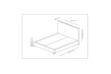 Sängbotten & Sänggavel för Enkel Säng Sudamoon Dammig Veyaa - 120 x 35 x 208 cm - Möbler - Säng - Sängram & sängstomme