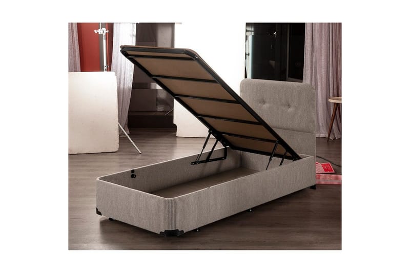 Sängbotten för Enkel Säng Dasina Enkel Beige - 120 x 200 cm - Möbler - Säng - Sängram & sängstomme