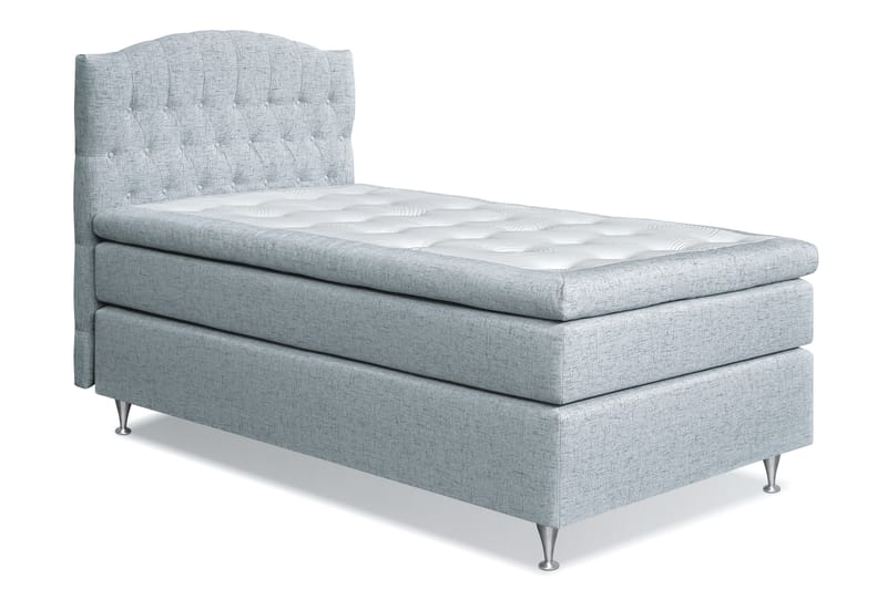 Sängpaket Abelie 120x200 Medium - Ljusblå - Kontinentalsäng - Komplett sängpaket
