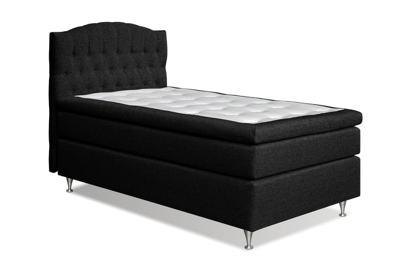 Sängpaket Abelie 120x200 Medium - Svart - Komplett sängpaket - Kontinentalsäng
