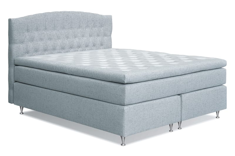 Sängpaket Abelie 180x200 Fast/Medium - Ljusblå - Komplett sängpaket - Kontinentalsäng - Dubbelsäng