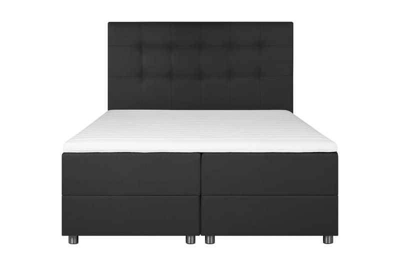 Sängpaket Chilla Förvaringssäng 160x200 cm - Mörkgrå - Dubbelsäng med förvaring - Säng med förvaring