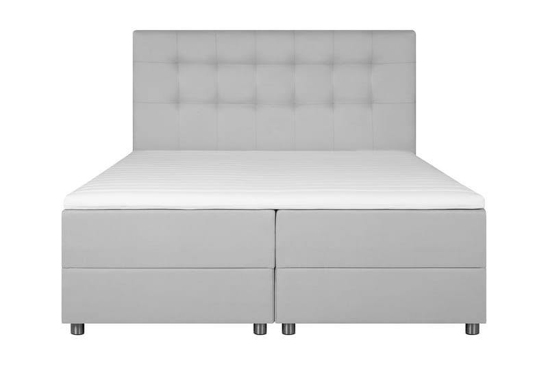 Sängpaket Chilla Förvaringssäng 180x200 cm - Ljusgrå - Säng med förvaring - Komplett sängpaket