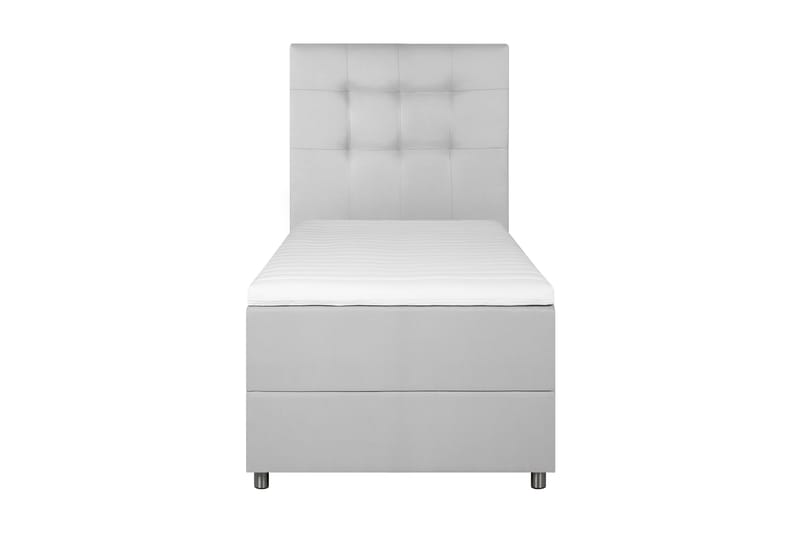 Sängpaket Chilla Förvaringssäng 90x200 cm - Ljusgrå - Komplett sängpaket - Säng med förvaring