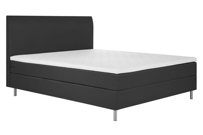 Sängpaket Chilla Kontinentalsäng 140x200 cm - Mörkgrå - Kontinentalsäng