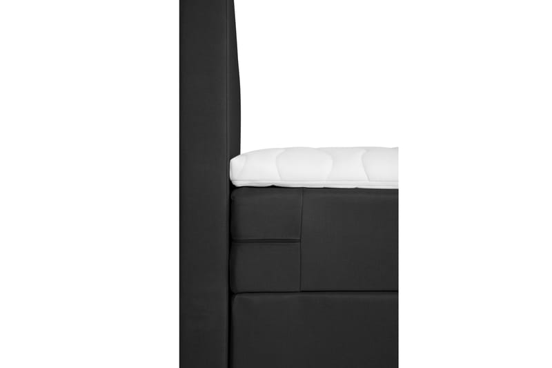 Sängpaket Chilla Kontinentalsäng 140x200 cm - Mörkgrå - Kontinentalsäng