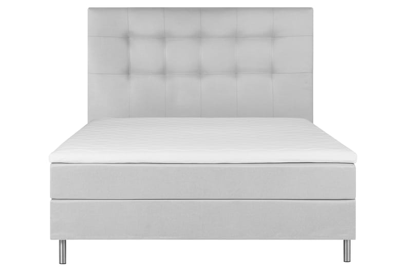 Sängpaket Chilla Kontinentalsäng 160x200 cm - Ljusgrå - Kontinentalsäng