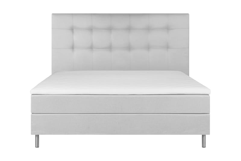 Sängpaket Chilla Kontinentalsäng 180x200 cm - Ljusgrå - Kontinentalsäng - Dubbelsäng - Komplett sängpaket