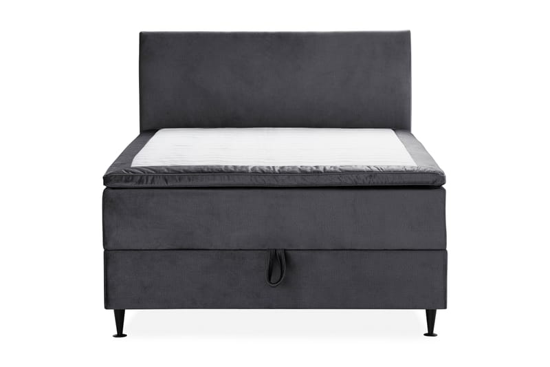 Sängpaket Chilla Pluss Förvaringssäng 140x200 cm - Mörkgrå - Säng med förvaring - Komplett sängpaket