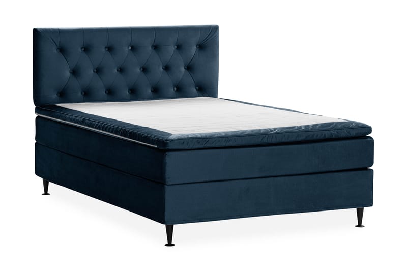 Sängpaket Chilla Pluss Kontinentalsäng 140x200 cm - Mörkblå - Kontinentalsäng
