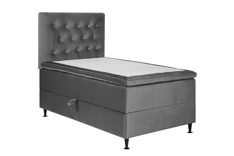 Sängpaket Chilla Pluss Förvaringssäng 90x200 cm - Grå - Säng med förvaring - Komplett sängpaket
