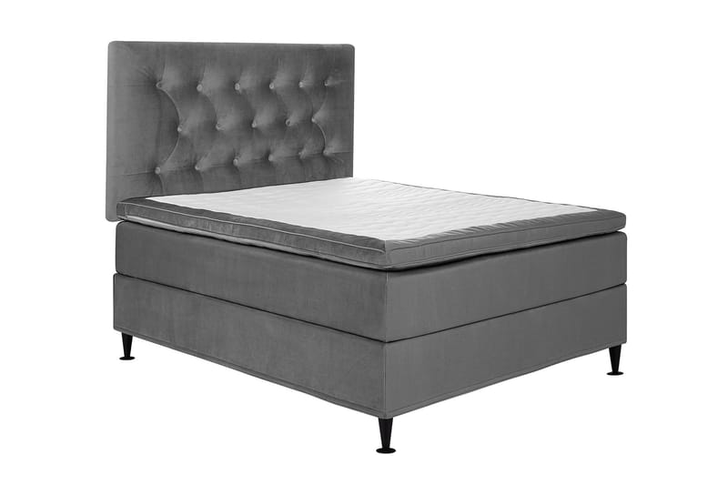 Sängpaket Chilla Pluss Kontinentalsäng 120x200 cm - Grå - Kontinentalsäng - Komplett sängpaket