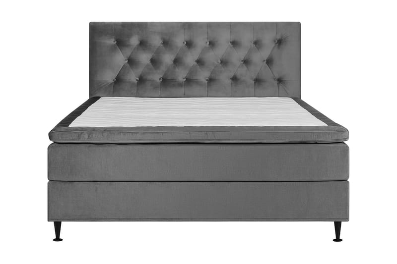 Sängpaket Chilla Pluss Kontinentalsäng 160x200 cm - Grå - Kontinentalsäng - Dubbelsäng - Komplett sängpaket