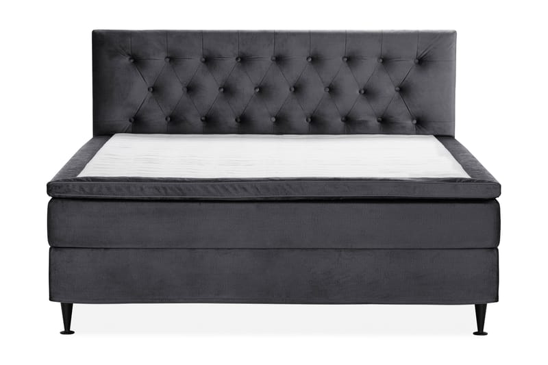 Sängpaket Chilla Pluss Kontinentalsäng 180x200 cm - Mörkgrå - Kontinentalsäng - Dubbelsäng - Komplett sängpaket