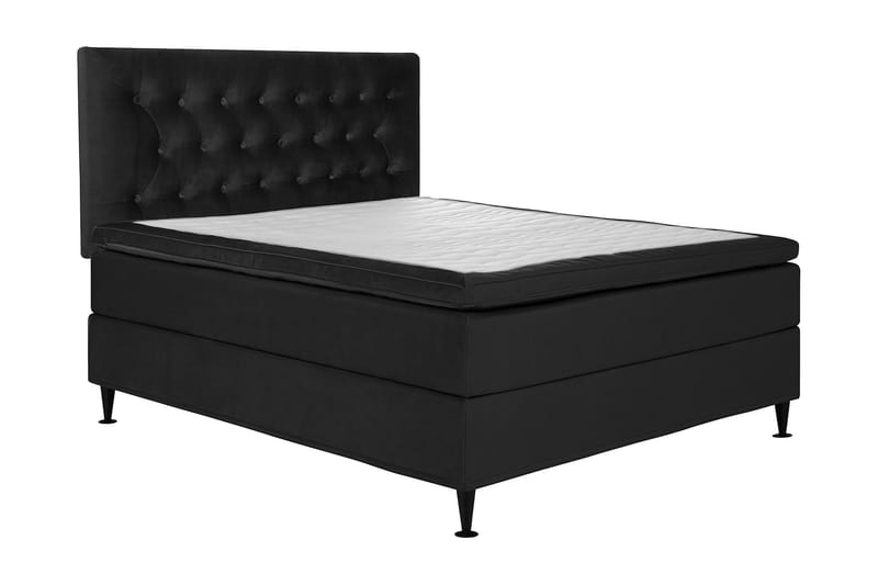 Sängpaket Chilla Pluss Kontinentalsäng 160x200 cm - Mörkgrå - Kontinentalsäng - Dubbelsäng - Komplett sängpaket