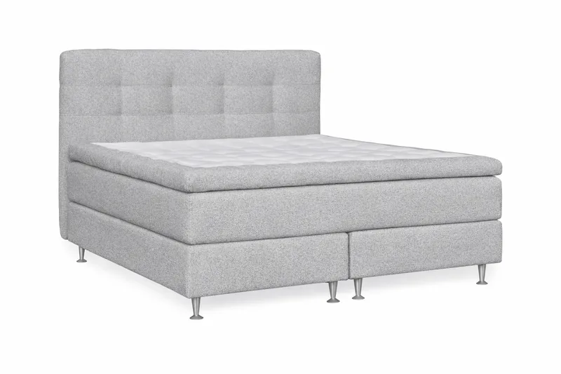 Sängpaket Drömvik Oslo Lyx Sängpaket Boucle 180x200 Knappad gavel