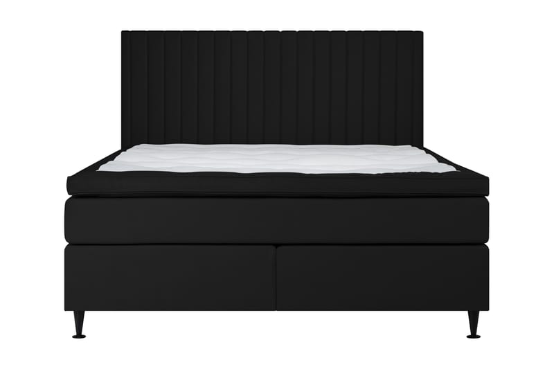 Sängpaket Gullmar Kontinentalsäng 140x200 cm Fast - Mörkgrå - Kontinentalsäng - Komplett sängpaket
