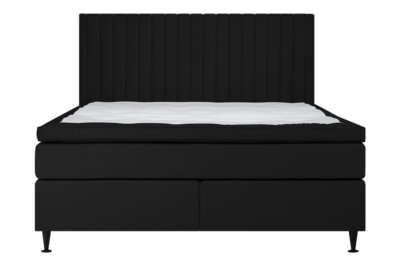 Sängpaket Gullmar Kontinentalsäng 140x200 cm Fast/Medium - Mörkgrå - Komplett sängpaket - Kontinentalsäng