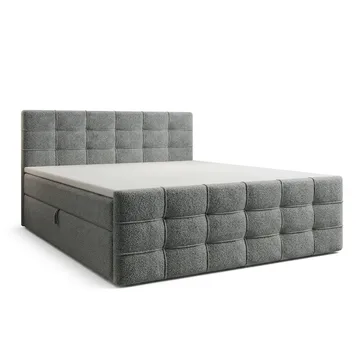 Sängpaket Kontinentalsäng Elvros 160x200 cm med Lyftförvaring - Betonggrå - Möbler - Säng - Kontinentalsäng