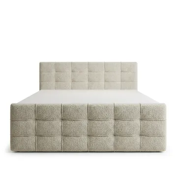 Sängpaket Kontinentalsäng Elvros 180x200 cm med Lyftförvaring - Krämfärgad écru / ljusbeige - Möbler - Säng - Kontinentalsäng