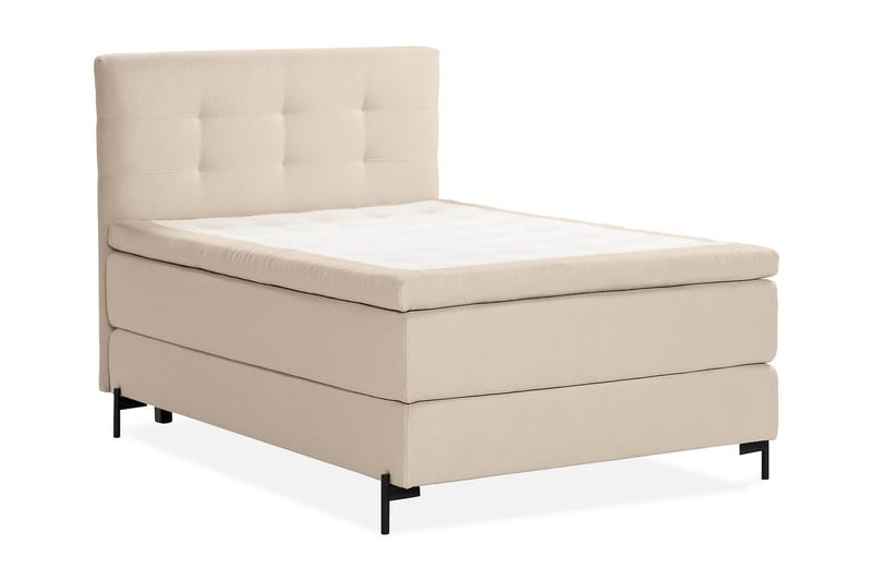 Sängpaket Kontinentalsäng Kakichi 120x200 cm - Beige - Kontinentalsäng - Komplett sängpaket