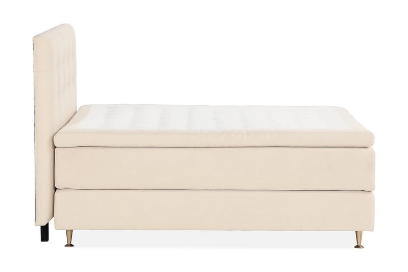 Sängpaket Kontinentalsäng Kakichi 160x200 cm - Ljusbeige - Kontinentalsäng - Komplett sängpaket