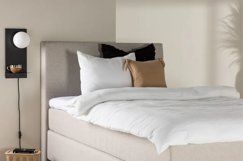 Toledo Sängpaket Kontinentalsäng 120x200 cm - Beige - Möbler - Säng - Kontinentalsäng