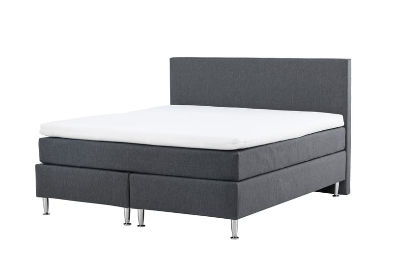 Sängpaket Kontinentalsäng Munia 180x200 cm - Mörkgrå - Möbler - Säng - Kontinentalsäng