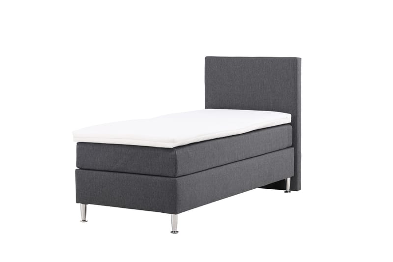 Sängpaket Kontinentalsäng Munia 90x200 cm - Mörkgrå - Kontinentalsäng - Komplett sängpaket