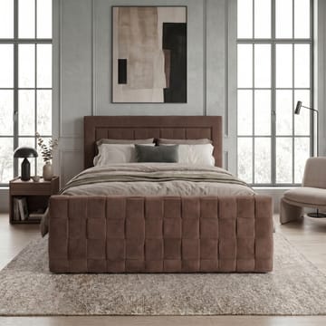 Sängpaket Kontinentalsäng Ryven 140x200 cm med Lyftförvaring - Chokladbrun/mörkbrun/mocka - Möbler - Säng - Kontinentalsäng
