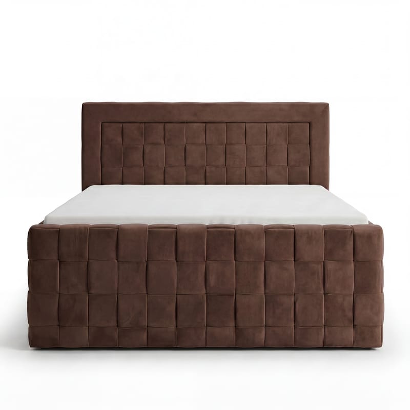 Sängpaket Kontinentalsäng Ryven 160x200 cm med Lyftförvaring - choklad/mörkbrun/mocka - Möbler - Säng - Kontinentalsäng