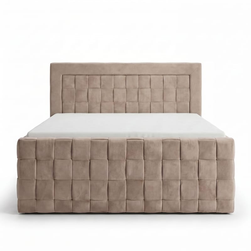 Sängpaket Kontinentalsäng Ryven 160x200 cm med Lyftförvaring - varm beige/latte - Möbler - Säng - Kontinentalsäng