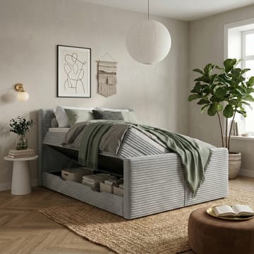Sängpaket Kontinentalsäng Sorvin 160x200 cm med Lyftförvaring - Ljusgrå - Möbler - Säng - Kontinentalsäng