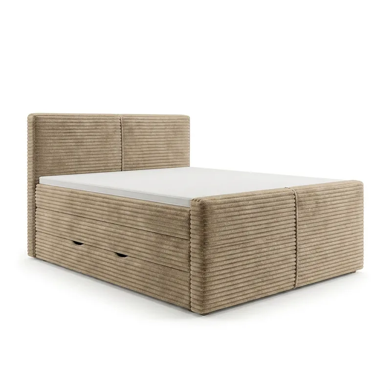 Sängpaket Kontinentalsäng Sorvin 180x200 cm med Lyftförvaring - Varm beige - Möbler - Säng - Kontinentalsäng