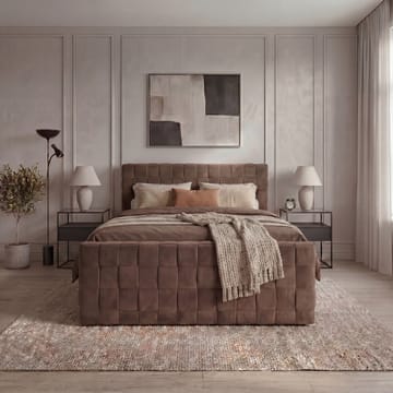 Sängpaket Kontinentalsäng Tyrosen 140x200 cm med Lådförvaring - chokladbrun - Möbler - Säng - Kontinentalsäng