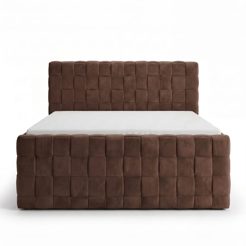 Sängpaket Kontinentalsäng Tyrosen 160x200 cm med Lådförvaring - chokladbrun - Möbler - Säng - Kontinentalsäng