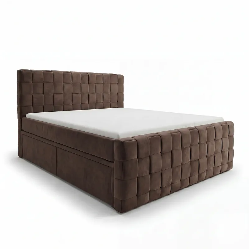 Sängpaket Kontinentalsäng Tyrosen 180x200 cm med Lådförvaring - Mörk espresso - Möbler - Säng - Kontinentalsäng