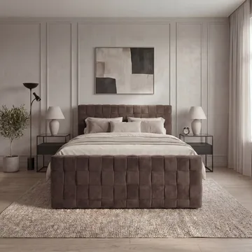 Sängpaket Kontinentalsäng Tyrosen 180x200 cm med Lådförvaring - Mörk espresso - Möbler - Säng - Kontinentalsäng