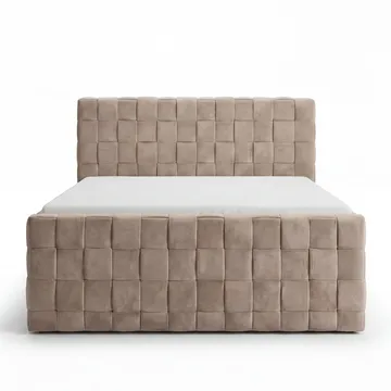 Sängpaket Kontinentalsäng Tyrosen 180x200 cm med Lådförvaring - varm beige - Möbler - Säng - Kontinentalsäng