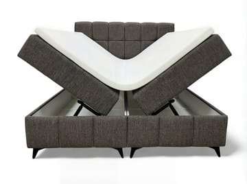 Sängpaket Kontinentalsäng Vyrosen 140x200 cm med Lyftförvaring - grå - Möbler - Säng - Kontinentalsäng