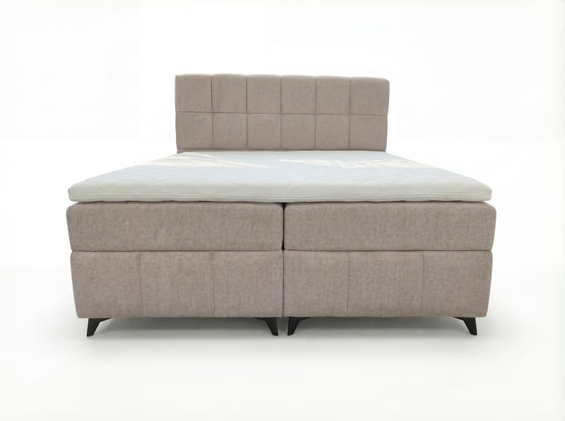 Sängpaket Kontinentalsäng Vyrosen 140x200 cm med Lyftförvaring - krämbeige - Möbler - Säng - Kontinentalsäng