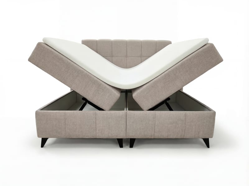 Sängpaket Kontinentalsäng Vyrosen 140x200 cm med Lyftförvaring - krämbeige - Möbler - Säng - Kontinentalsäng