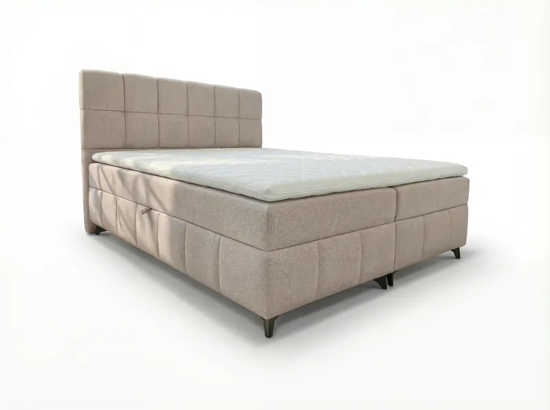 Sängpaket Kontinentalsäng Vyrosen 140x200 cm med Lyftförvaring - krämbeige - Möbler - Säng - Kontinentalsäng