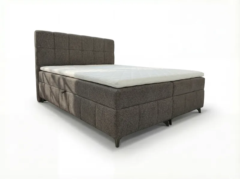 Sängpaket Kontinentalsäng Vyrosen 160x200 cm med Lyftförvaring - grå - Möbler - Säng - Kontinentalsäng