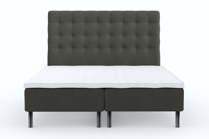 Sängpaket Ramsäng Wega 160x200 cm - Mörkgrå - Komplett sängpaket - Ramsäng - Dubbelsäng