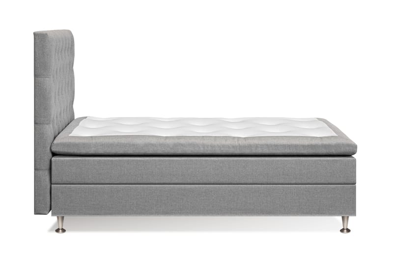 Sängpaket Sofia 120x200 Ljusgrå - Kontinentalsäng - Komplett sängpaket