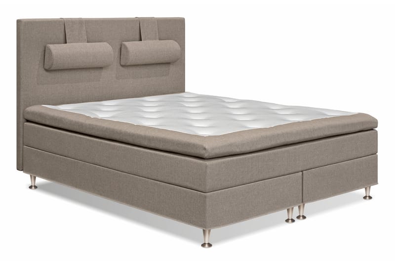 Sängpaket Sofia 160x200 Brun - Kontinentalsäng - Komplett sängpaket