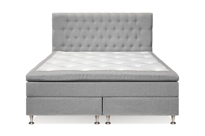 Sängpaket Sofia 160x200 Ljusgrå - Ljusgrå - Komplett sängpaket - Kontinentalsäng