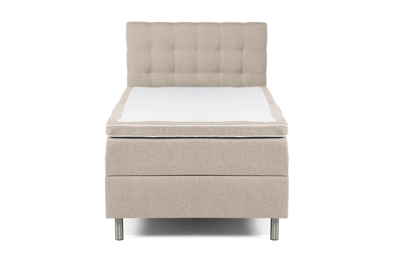 Sängpaket Suset Box Bed 120x200 - Beige - Säng med förvaring - Komplett sängpaket