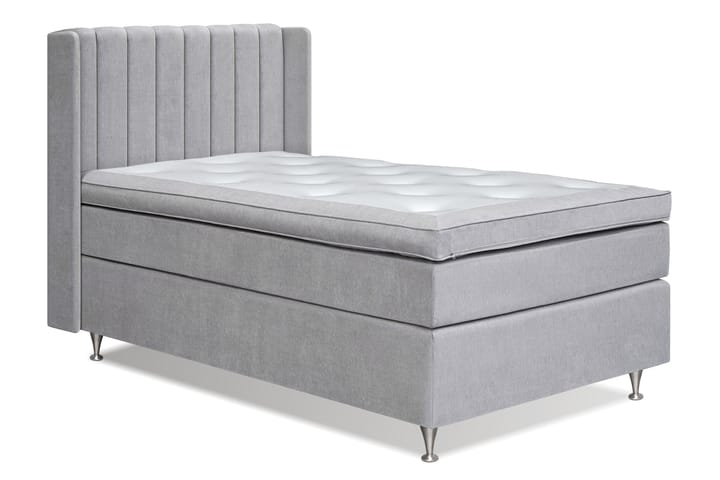 Sängpaket Paraiso Kontinentalsäng Medium - 140x200 cm Ljusgrå (+Fler val) - Komplett sängpaket - Kontinentalsäng